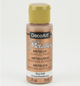 DecoArt Americana DA336 Dazzling Metallics Rose Gold
