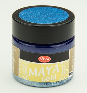 Viva Decor Maya Gold 1232.601.34 Mittel Blau