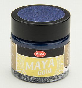 Viva Decor Maya Gold 1232.602.34 Nachtblau