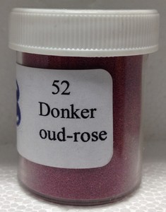 xGekleurd zand 52 Donker Oud-rose