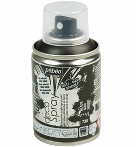 Pebeo acryl Deco Spray 730 Black opaque matte
