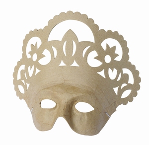 Decopatch AC315O papier mache masker:  Queen