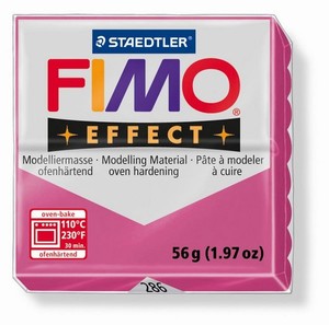 Fimo Soft 8020-286 effect Gemstone Ruby Quarz - Robijnrood