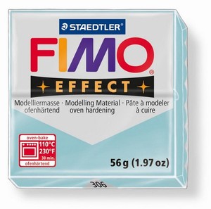 Fimo Soft 8020-306 effect Gemstone Blue Ice quarz