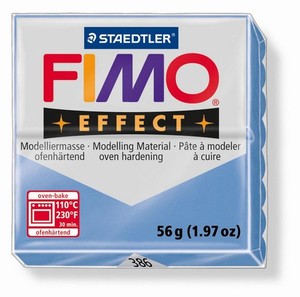 Fimo Soft 8020-386 effect Gemstone Agate Blue