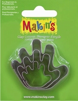 Makins Clay 36013 Uitsteekvorm Hand, blister 3 maten