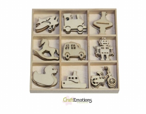 Houten ornamenten box CE811500/0222 Speelgoed LAATSTE
