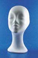 Styropor hoofd 21349-02 vrouw halflange hals