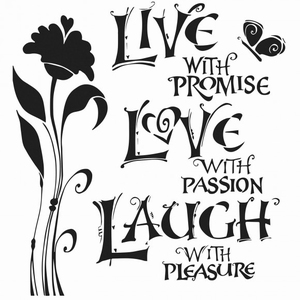 xStencil TCW167 template Live Love Laugh art.3603-608