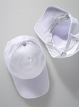 Katoenen Baseball-cap wit art.4051 1 maat, verstelbaar