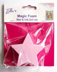 Nellie's Choice Magic Foam NMMF007 Star 6,1x6,3cm**