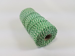 Macrame touw 1,5mm/110meter 890030/1624 Groen/Wit