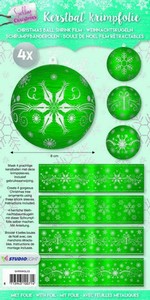 Krimpfolie Sleeves 03 SHRINKSL03 Sparkling Christmas groen