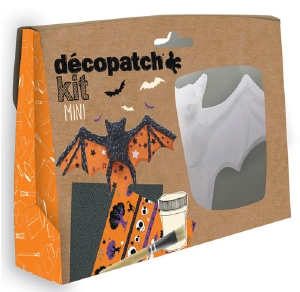 Decopatch pakket Mini KIT019C Vleermuis/Halloween ca.12cm