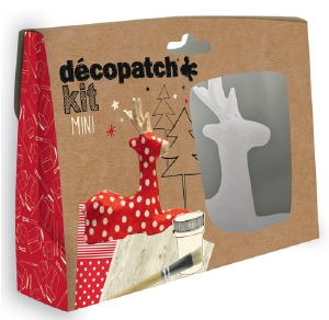 Decopatch pakket Mini KIT018C Rendier ca.12cm