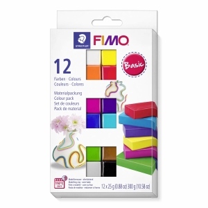 Fimo Soft 8023-C12-1 Colours Pack Basic 12 kleuren 25gr.