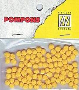 Mini pompons POM005 Daffodil / Gele narcis