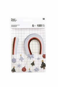 Rico Design Paper Poetry 99000.63.35 Quilling set XMAS White