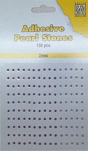 Nellie's Adhesive Pearl Stones 2mm APS205 Brons/Goud(laatste
