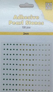 Nellie's Adhesive Pearl Stones 2mm APS202 Groen