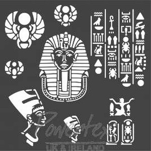 Stencil 12inch. Egypte art.22498 Powertex uk