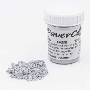 Pavercolor metallic pigmentpoeder CLOR026 Zilver