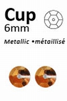 Pailletten 304 Antiekgoud metallic facon 6mm