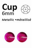 Pailletten 307 Pink metallic facon 6mm (15gram)