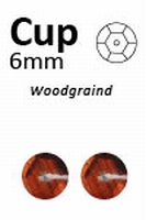 Pailletten 506 Donker Koper wood facon 6mm