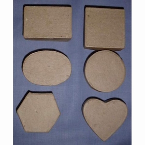 Papier-mache/Paper shape Micro doosjes assorti DH790200