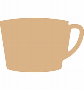 KippersHobby 460.454.006 MDF Koffie kopje modern