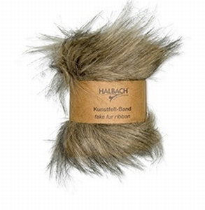 Halbach kunstfell-band/fake fur ribbon 100-79 Natural**