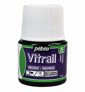 Pebeo glasverf Vitrail 25 Transparant - Violet