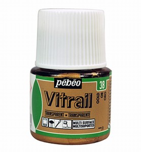 Pebeo glasverf Vitrail 38 Transparant - Gold