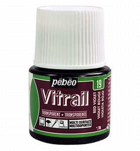 Pebeo glasverf Vitrail 19 Transparent - Red Violet