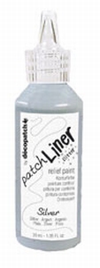 Decopatch patchliner LIA25 reliefpaint Zilver 20gram/25ml