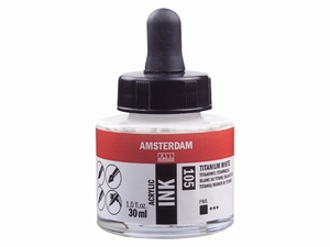 Amsterdam Acrylic ink pot 30ml 105 Titanium White