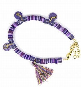 DIY Katsuki Mix bracelet set H&C12415-8004 Purple