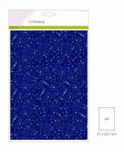 Glitterpapier 5vel/A4/120grams CE001290/0120 Blauw