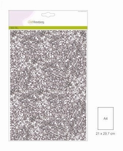 Glitterpapier 5vel/A4/120grams CE001290/0165 Zilver