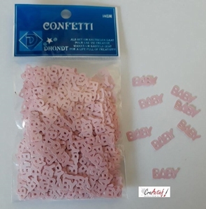 Confetti DH350001-007 BABY roze 15mm