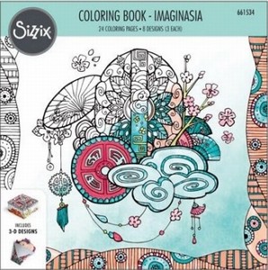 Sizzix Coloring Book 661534 Imaginasia, Kaleyn Lizardi