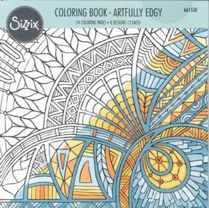 Sizzix Coloring Book 661530 Artfully Edgy, Jen Long