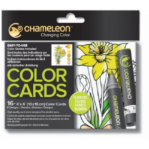 Chameleon CC0102 embossed Color Cards Flowers