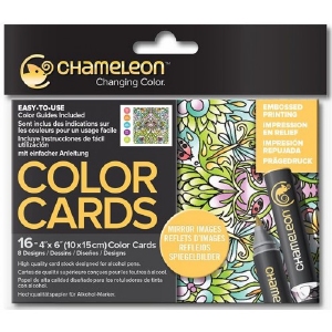 Chameleon CC0106 embossed Color Cards Mirror images