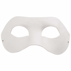 Masker Witte geperste papierpulp 08793.51 Venetian oogmasker