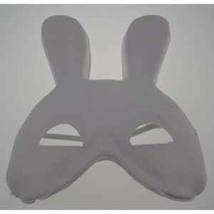 Masker Witte geperste papierpulp DH001 Half Bunny
