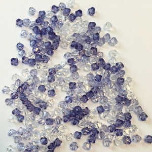 H&CFun 10211-0404 Acryl Diamond Beads Blauw mix