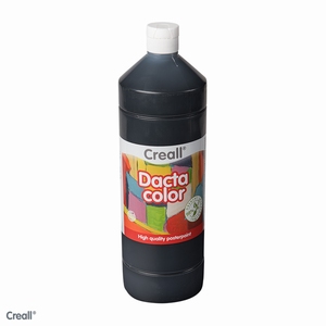 Creall Dactacolor 1000ml plakkaatverf 02090-20-Zwart