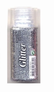 H&C Fun 12142-4212 Glitter Fine strooipotje Zilver
